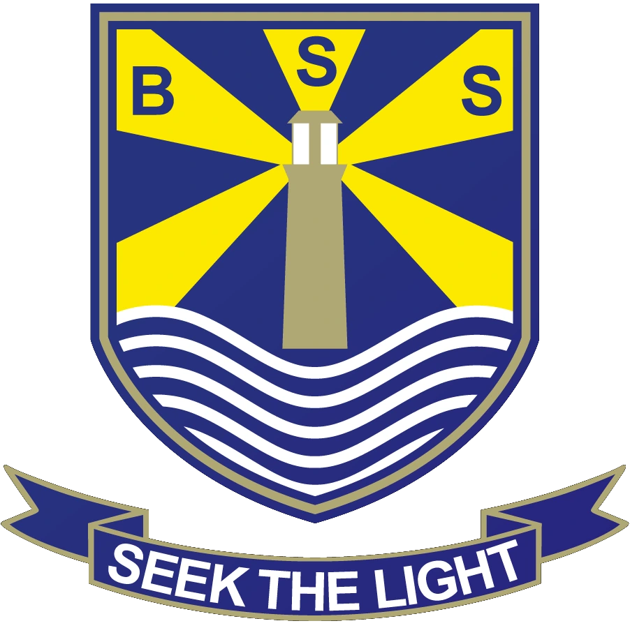 Beaconhouse School System crest: a lighthouse with the letters B S S